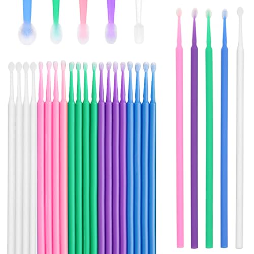 OioTuyi 150 Stück Lacktupfer Set, Für Auto-Lackreparatur, Microbrush Stäbchen, Perfekt für Steinschlag Reparaturset, Fein und Präzise