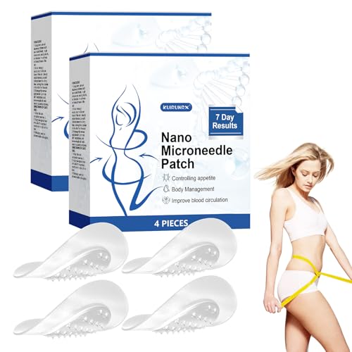 KUIRUNRX® Nano-Mikronadel-pflaster, Micro Needle Plaster, Nano-Mikronadel pflaster, Natürliches nano mikronadelpflaster fördert die Körperkontur, Bequeme Passform (2 Schachteln)