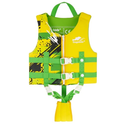 Gogokids Kinder Schwimmweste Float Jacket – Kleinkind Badeanzug Assist Bademode Schwimmtraining Auftrieb Badeweste Neopren Schwimmweste für 4–6 Jahre 11-35kg