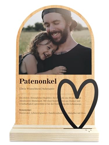 Geschenke für Patenonkel - Definition wie im Duden Holzbild - Patenonkel Geschenke, Patenonkel Geburtstagsgeschenk, Gemälde, Bester Patenonkel, Geburtstagsgeschenk für Patenonkel, Patenonkel Geschenk