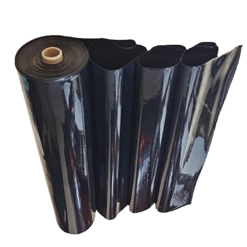 Flexible HDPE Teichfolie, 3 m x 6 m, schwarz, wasserdichte Fischteichmembran für Wassergärten, Bachläufe und Springbrunnen, große Größe für maximale Abdeckung und Schutz