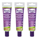 Metylan Naht- und Reparaturkleber, hohe Klebkraft, einfache Anwendung, für alle Arten von Tapeten, repariert Risse und kleine Flächen von Wandtapeten, Transparent, 60 g Tube (3)