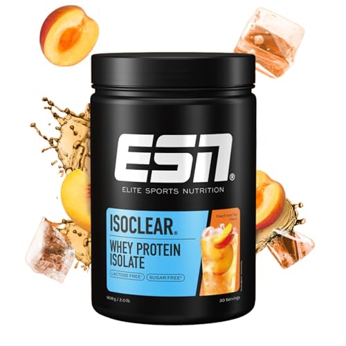 ESN ISOCLEAR Whey Isolate Protein Pulver, Peach Iced Tea, 908 g, Clear Whey