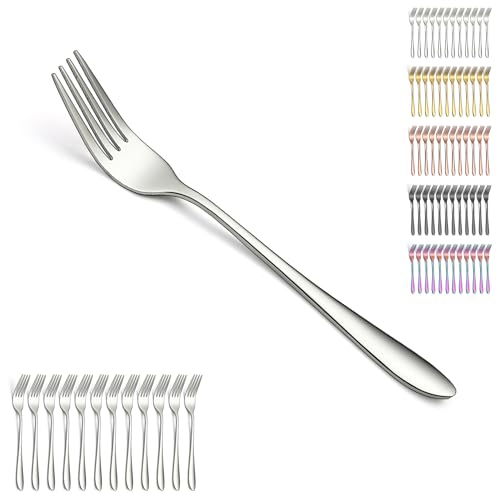 Berglander Tafelgabel Set mit 12 Stück 20.5cm, Edelstahl Gabel Set, Gabeln für das Abendessen für Zuhause, Restaurant, tägliches Essen, leicht zu reinigen und spülmaschinenfest