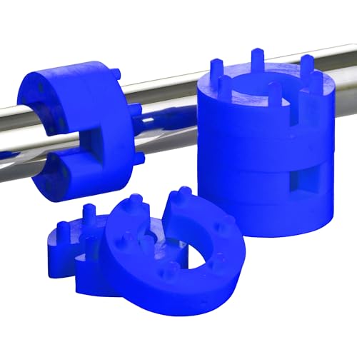 8x XENOHYPE PRO BLAU 25mm Federwegsbegrenzer mit 6-Fach Positionierung Federwegbegrenzer Ø Innen: 25mm / Außen: 50mm