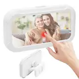 Handyhalterung Dusche Wasserdicht 360° Verstellbar Duschehalterung Handy Wandhalterung Ständer mit Beschlagfrei HD Touchscreen Passend für Handys Unter 7'' Smartphones für Badezimmer Badewanne Küche