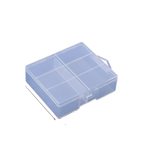 Tefexer Batteriesp Eicher Kunststoff transparenter Behälter für maximal 24 x AA AAA Batterien Organizer Box Fall