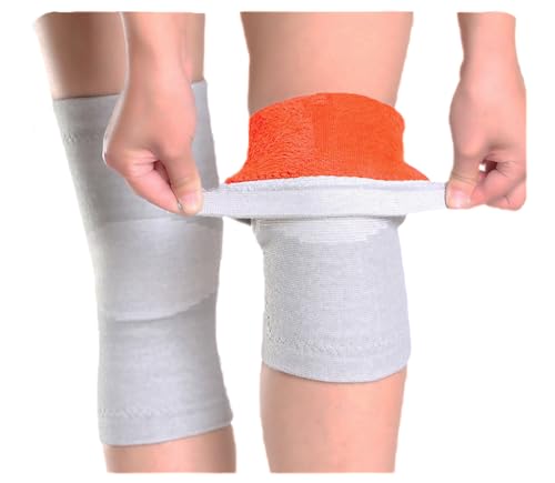 1 Paare Winter Warme Kniewärmer mit Warmem Futter Therapie Knieschoner Arthritis Kaltes Knie Schmerzlinderung Kniebandage Thermische Knieschützer Warme Kaltes Knie Kniemanschette für Damen Herren