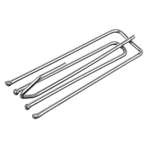 AKlamater 40 Stück Edelstahl Gardinenhaken, Metall Duschvorhanghaken, Vorhänge Haken, Gardinenhaken Vorhang Clips Haken Ideal für alle Zuhause Vorhänge