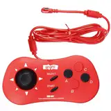 UNICO SNK MVS Mini Controller, SNK Wired Game Pad Kompatibel mit UNICO MVS Mini/NEOGEO Mini/NEO-GEO Arcade Stick Pro für Zwei Spieler zum Gleichzeitigen Spielen von Spielen - Rot