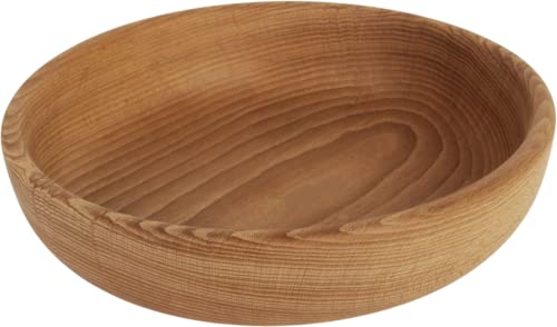 Rustikale Holzschüssel | Handgefertigte Servierschale aus Holz, 26 cm | Natürliche Eleganz für Ihre Küche