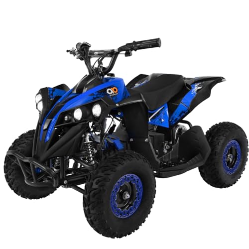 Actionbikes Motors Kinder Quad Elektro ATV Reneblade | ?? Volt ???? Watt Motor bis ?? km/h - Kinderquad - Pocket Quad - Miniquad - Safety Fußschalter - Für Kinder ab 6 Jahren (Schwarz/Blau)
