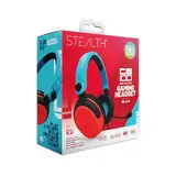 STEALTH C6-100 Rot & Blau Over Ear Gaming Headset PS4/PS5, Xbox, Switch, PC mit flexiblem Mikrofon, 3.5mm Klinkenstecker, 1.5m Kabel, leicht, Komfortabel