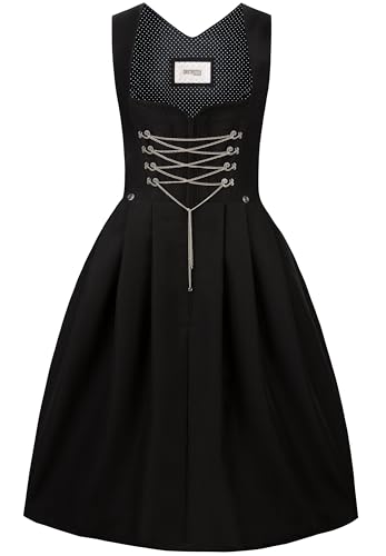 Stockerpoint Damen Dirndl Adele Kleid für besondere Anlässe, schwarz, 42