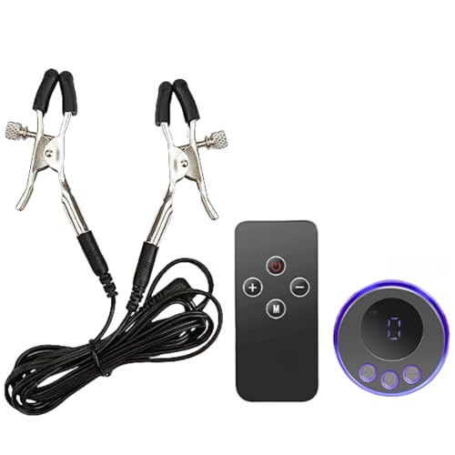 Elektrostimulation Nippelklemmen Brust Flirten Spielzeug Elektro Schock Einstellbar Nippelklemme Sex Toys Bondage Set Nippel Stimulation Frauen Klitoris/Nippel Clip Sexspielzeug Für Frauen Männer