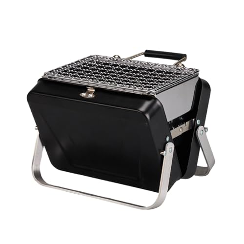 tragbarer Holzkohlegrill, tragbarer Holzkohlegrill, tragbarer Campingkocher, BBQ-Grill, kompakter Outdoor-Grill für Camping, Picknicks und Gartenpartys
