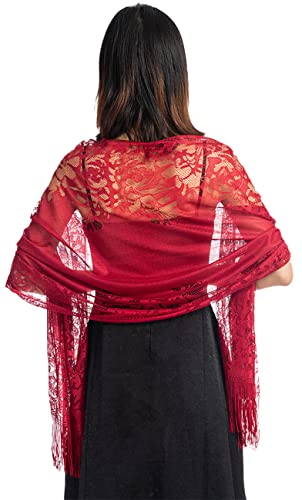 FAIRYGATE 1920s Stola Damen Retro Schal Umschlagtücher für Abendkleid Vintage Hochzeit Damen Schulter Bedeckung 20er Jahre Stil Gatsby Kostüm Accessoires A0611