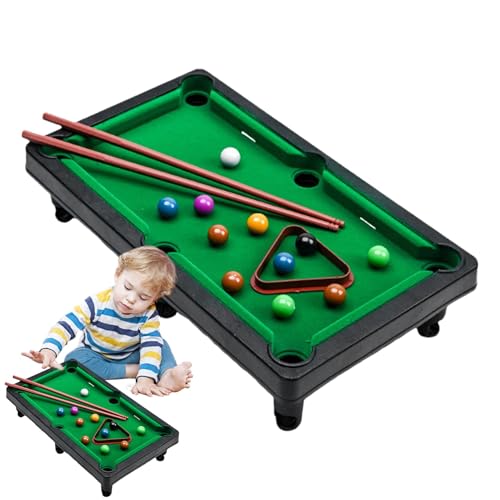 Minis Billardtischspiel, 12 Zoll Minis Billardtisch für Kinder für Kleinen Raum, Tragbares Billardtischspielzeug, Kreatives Miniatur Billardspielzeug für Kinders, Desktop Billardspiel für Die Familie