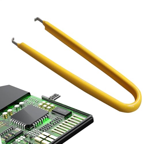 IC-Chip-Extraktor – Antistatische Clip-Zange | Werkzeug zum Entfernen von IC-Chips | Isolierter U-förmiger IC-Chip-Extraktor | U-förmiger Abzieher für IC-Chips | Grabber-CPU-Chip-Puller