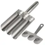 CPROSP Fleischbällchen Former mit Schneidspaten, Kitchen Triple Meatball Maker, Edelstahl Fleischbällchen Maker, Hackbällchen Former, für Herstellung Reisball, Frikadellen, Kekseteig, Antihaft