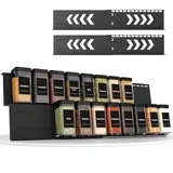 Homhut Gewürzregal Schublade 2 Etagen, Gewürz Organizer Schublade, Gewürz Schubladeneinsatz, Schubladen Ordnungssystem von 33cm bis 62cm, Organizer für Küche, Arbeitsfläche, Schrank, Regal