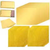 GUTERTOP 300 Stück Goldpapie zum Basteln, 20 x 20 und 8 x 8 CM Blattgold Schokolade Verpackung für DIY Dekoration und Aufbewahrung von Handgefertigte