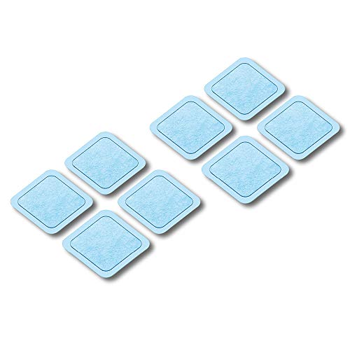 Beurer EM 59 Heat Gel-Pads, Nachkaufset mit 8 selbsthaftenden Gel-Pads zur Verwendung mit EM 59 Heat Digital TENS/EMS, Größe: 45x 45 mm