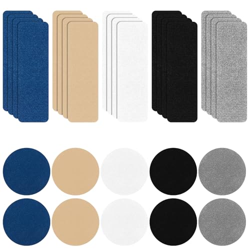 Yuanchu 30 Stück Schuhe Ferse Reparatur,6 Farben Selbstklebend Repair Patches Sneaker Reparatur Patch Fersenpolster Reparatur Flicken Für Turnschuhe Kleidung Schuhloch High Heels