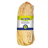 Tenax Natürliche Raphia 150 g, Bindeband für Pflanzen und Gartenarbeit, Handwerk, Basteln, Dekoration und Geschenkverpackungen