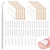 50 Stück Schmerzfreie Zehennagelglättungsstreifen, 120 Stück Korrektur Aufkleber Zeh Nagel, Zehennagel Korrektur, Eingewachsene Zehennägel Zur Korrektur Von Zehennagel Eingewachsen,Mit Zehennagelheber