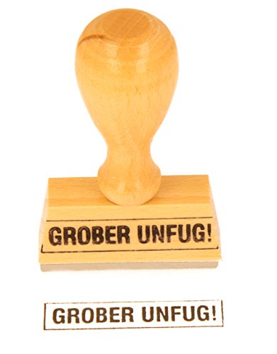 Lagerstempel"GROBER UNFUG" von Gravurxpress