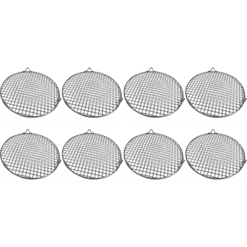 Hochwertiger Runder Grillrost Aus Edelstahl in 34 Ausführungen Mit 2 Cm Erhöhung Praktisches Grillnetz Rund Für Professionelle Grill Ergebnisse (Durchmesser 48cm)