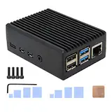 Geekworm Raspberry Pi 4 Model B Aluminum Case Durable Passive Heat Dissipation for Raspberry Pi 4B Only