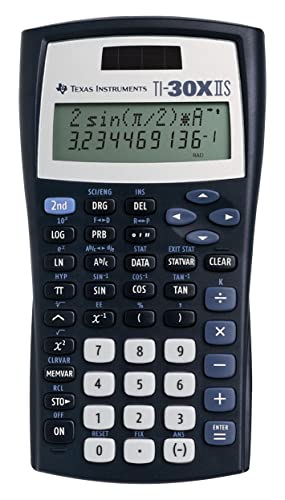 Texas Instruments TI-30 XIIS Schulrechner (zweizeilig, Solar- und Batteriebetrieb) Dunkelblau