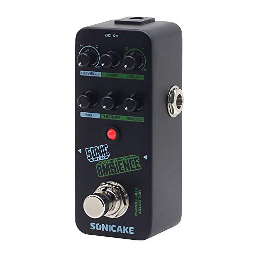 SONICAKE Gitarre Effektpedal Delay und Reverb Effekt Sonic Ambience Multi Mode Tap Tempo