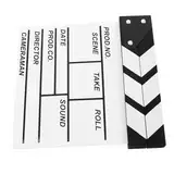 iplusmile Holzplattenspielzeug Für Filme Filmklappe Schindel Regisseure Klapperbretter Schießen Aktion Szene Kamera-theater-party-dekoration Filmdekor Aus Holz Theaterausrüstung Hölzern Weiß
