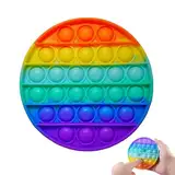 Pop It Spielzeug, Pop It Baby, Pop Spielzeug Kinder, Pop It Groß, Anti-Stress-Spielzeug, Regenbogen, Fidget Toys, Für Autistische, Zappelige Menschen, Tolles Geschenk (Rund)