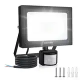 MEIKEE 35W LED Strahler mit Bewegungsmelder 3000LM 6500K Kaltweiß LED Fluter IP66 Wasserdicht Außenleuchte Scheinwerfer Licht Wandleuchte für Garten Garage Sportplatz Hinterhof