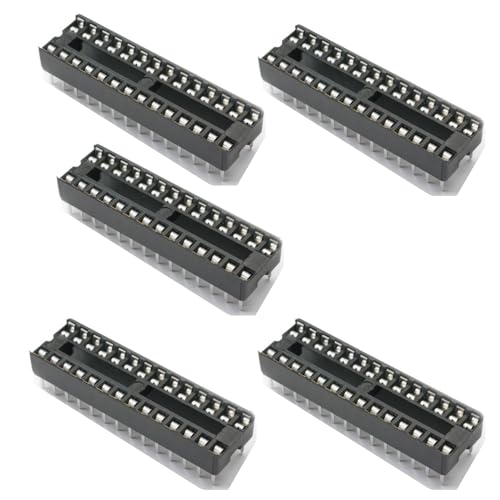 HeyNana 5 x DIP-18 Flachsteckhülsenadapter für IC-Testsockel. Breite 10 mm, Abstand 4 mm