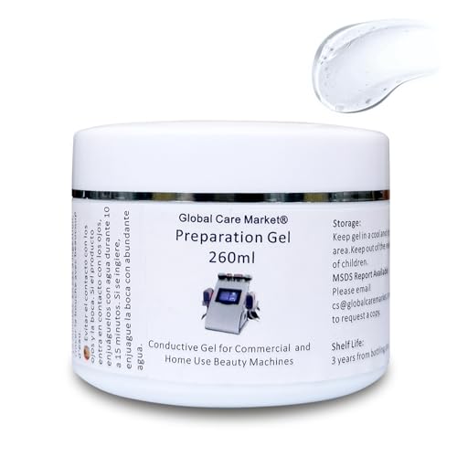 Vorbereitung Gel - RF leitfähiges Gel mit Hyaluronsäure zur Verwendung mit Hochfrequenzmaschinen für Gesicht und Körper, Mikrostromgeräte im Gesicht, Gel-Primer