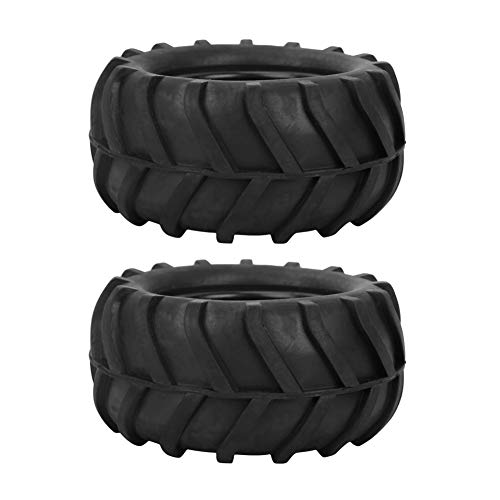 Zaweliyo 2pcs RC Reifenreifen Auto Gummi -Rad, 82 Mm RC -Gummi -Radreifenreifen für 1/16 Fernbedienungssteuer -Rennwagen - -LKW, RC -Ersatzteile