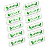Kumetic Tischaufsteller VEGAN, Kunststoff 3D-gedruckt, spülmaschinenfest, Buffet Aufsteller - Tisch Schild (12Stk. small-Vegan)