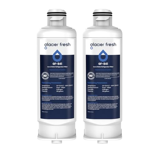 GLACIER FRESH DA97-17376B HAF-Qin Wasserfilter Ersatz für Samsung DA97-17376B, HAF-Qin, DA97-08006C, RF23M8070SG, RF23M8070SR, RF23M8090SG, RF23M8090SR, RF23M8570SR, 2er Pack