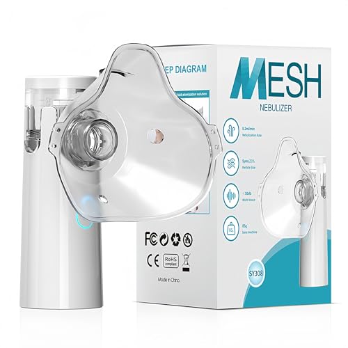 Mesh Inhalator Vernebler, Handgerät für Medizinische Inhalation, Ultraschall-Technologie, Weiß