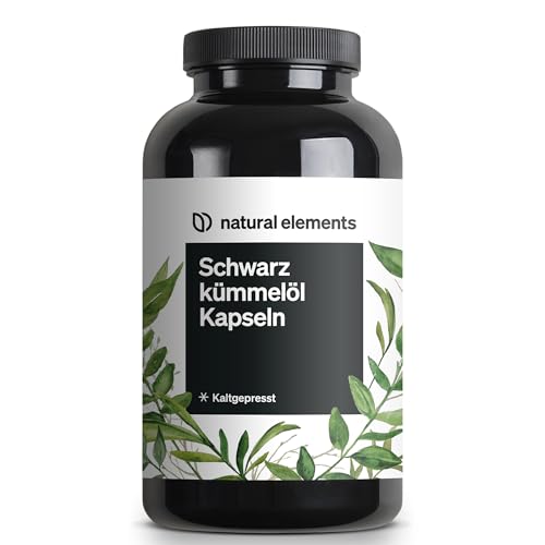 Schwarzkümmelöl (original Nigella sativa) – 400 Kapseln im 6-Monats-Vorrat – 1.000mg echtes Schwarzkümmelöl/Tag – kaltgepresst, naturbelassen – sorgfältig laborgeprüft