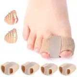 CharmChic 4 Stück Zehenspreizer Hallux Valgus, Hallux Valgus Korrektur Silikon, Überlappende Zehen Zehenspreizer, Hammerzehen Korrektur, 2 Verschiedene Größen von Zehentrenner, Frauen und Männer