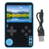Handheld Spielekonsole, Retro Gaming Spieler mit 2,4 Zoll Bildschirm und 300 mAh Wiederaufladbarer Akku, Tragbares Videospielsystem für Kinder Erwachsene (Blau)