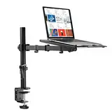 suptek Monitor Arm mit Laptop Halterung Volleinstellbar für 13"-27" Bildschirme Volleinstellbar (40cm Stange) MD6421TP004