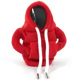 XIASHENG 1 Stück Schaltknüppel überzug Hoodie Schaltung Schaltknauf Hoodie, Schalthebel Hoodie Universelles Innendekorationszubehör für Gangschaltung,Schaltknauf Überzug für Auto Dekoratives- Rot