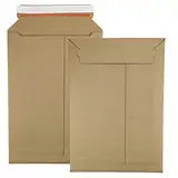 Netuno 10 braune Versandtaschen aus Wellpappe DIN B4 25 x 35,3 cm 354g Verpackung Pappe Papp-Kuverts Well-Papp-Taschen für Bücher Dokumente Broschüren Fotos Kalender Bilder